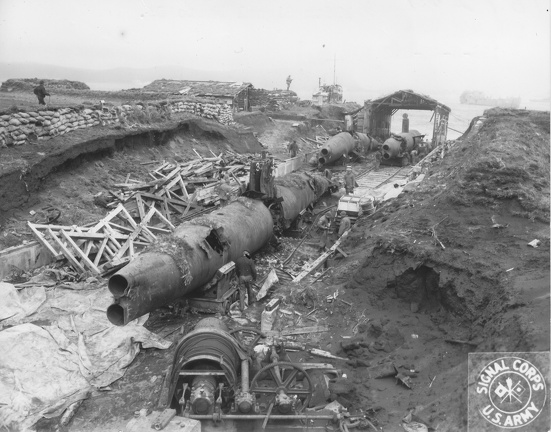 Destroyed Jap Sub base Kiska Island