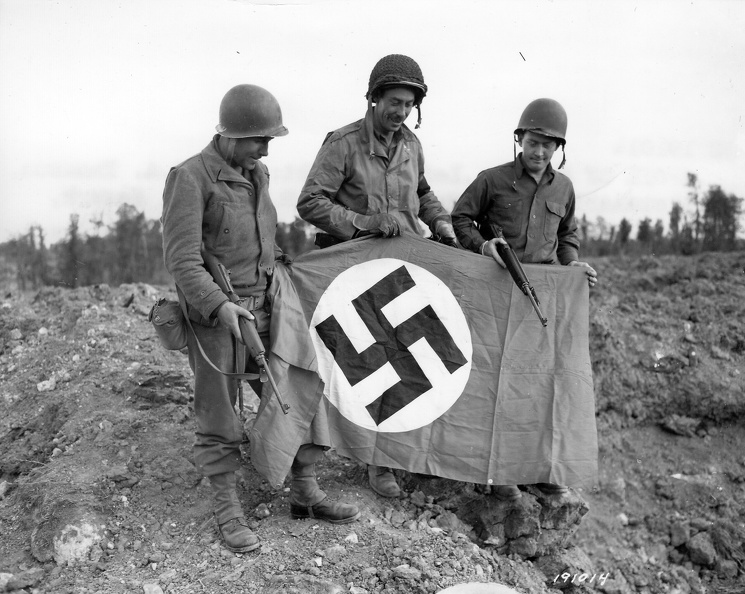 Captured flag June 19, 1944 France.jpg