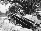 Knocked out German tank Italy 1944