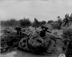 M-4 slid into bomb crater - Italy