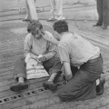 Survivor U-Boat USS Core being treated