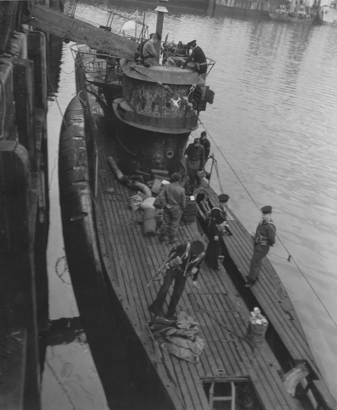 U-294 Surrenders NAAB Weymouth Mass.