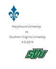 Marymount vs. Southern Virginia University 4-5-2014