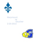Marymount vs Goucher 3-25-2015
